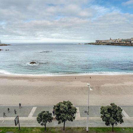 Apartamento En Primera Linea De Playa Riazor A Coruña Eksteriør billede